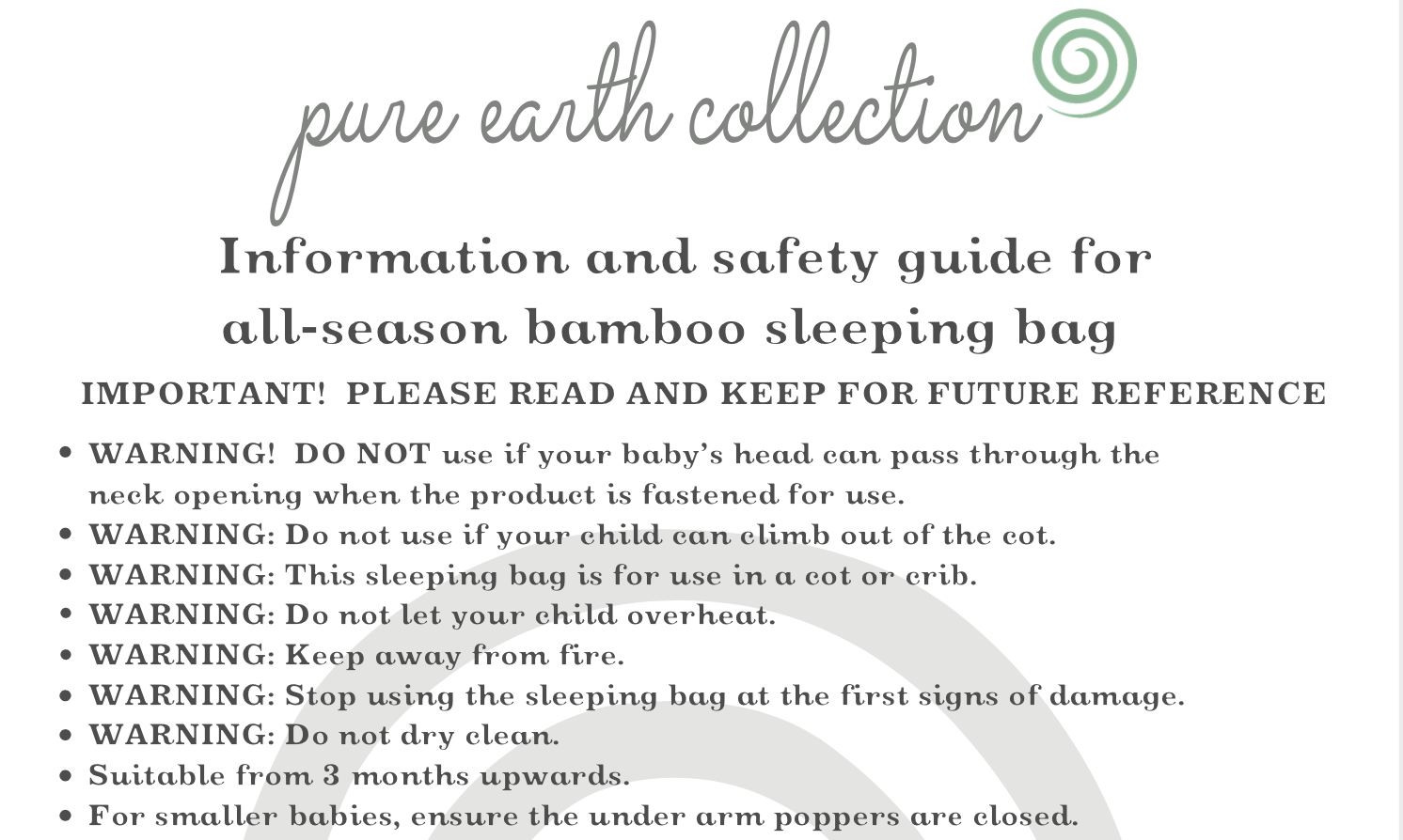 Clothing guidelines for sleeping bags