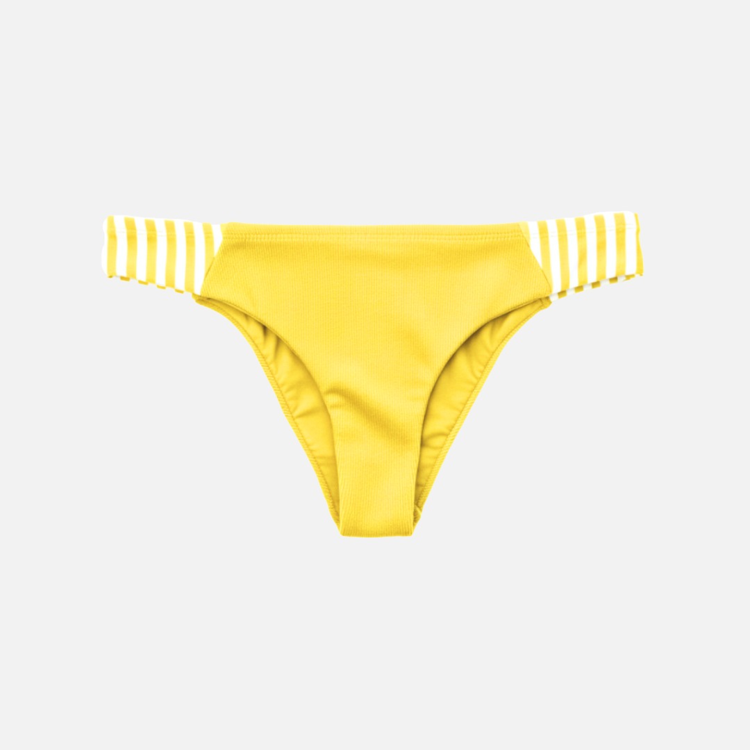 Women's Bandeau Bikini Bottom - Yellow
