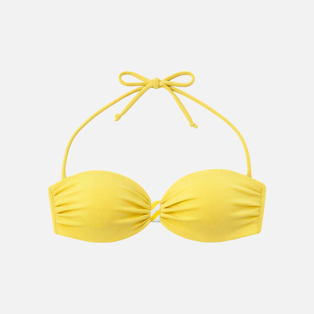 Women's Bandeau Bikini Top - Yellow