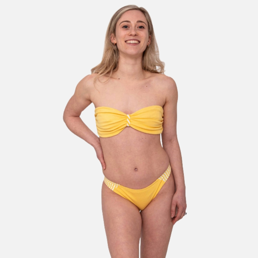 Women's Bandeau Bikini Top - Yellow