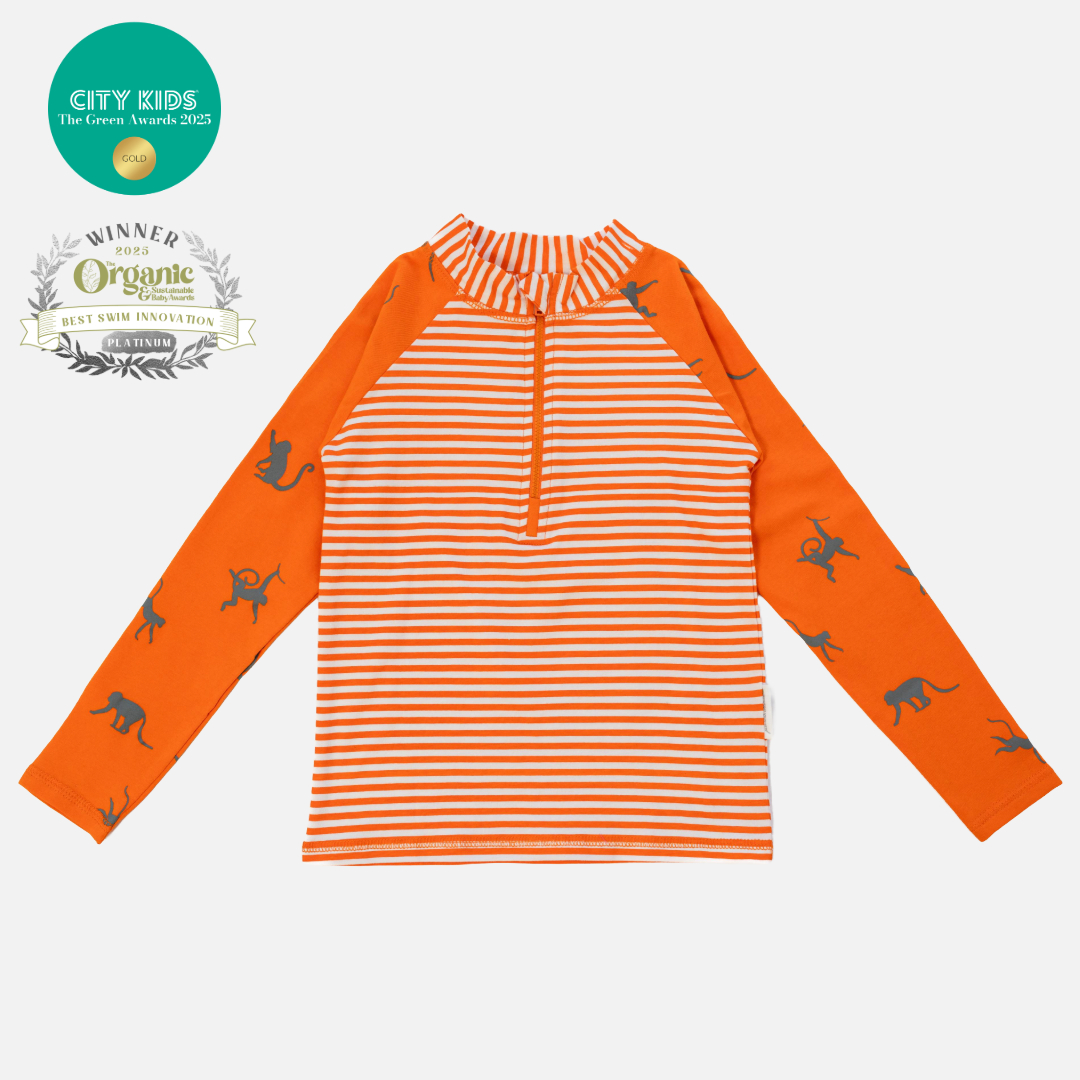 Kid's Rash Vest - Neon Orange