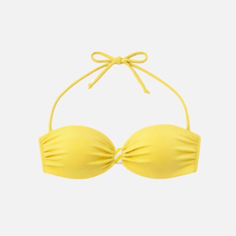 Women's Bandeau Bikini Top - Yellow