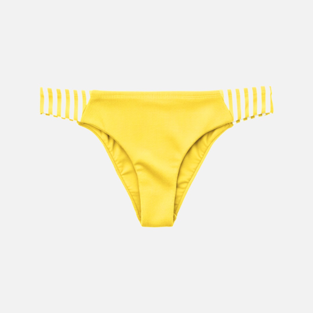 Women's Bandeau Bikini Bottom - Yellow