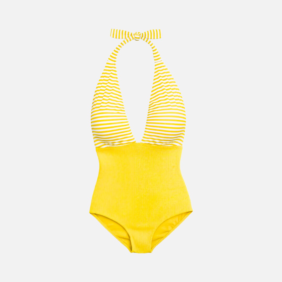 Women's Swimming Costume - Yellow