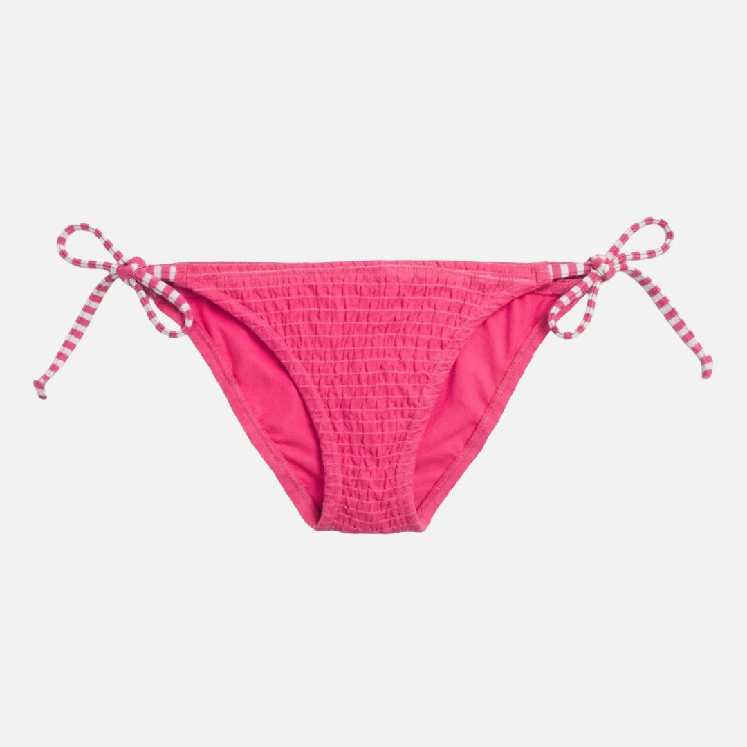 Women's String Bikini Bottom - Neon Pink