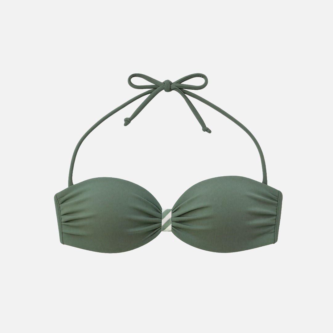 Women's Bandeau Bikini Top - Green