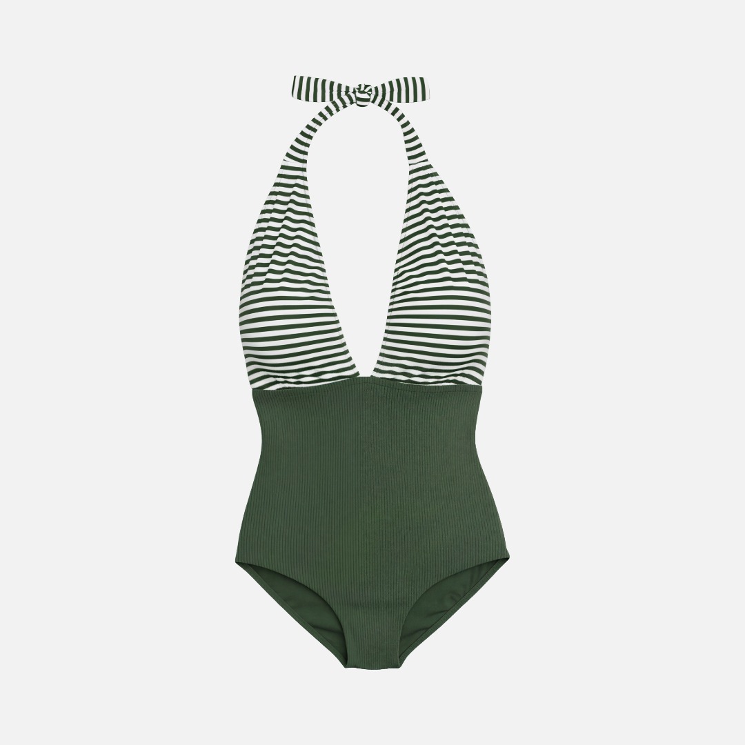 Women's Swimming Costume - Green