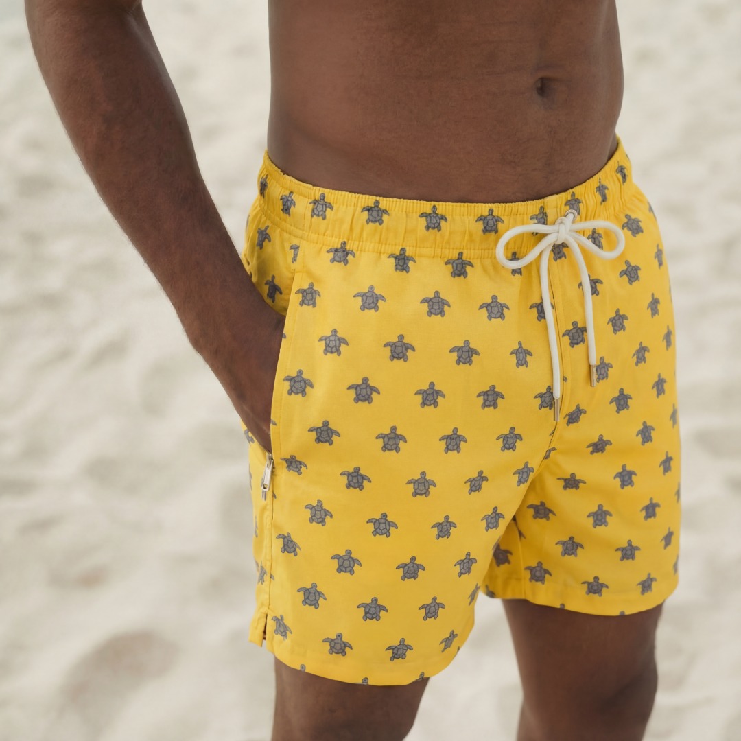 Mens Swimming Trunks - Yellow